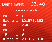 Domainbewertung - Domain www.couponix.de bei Domainwert24.net