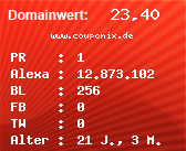 Domainbewertung - Domain www.couponix.de bei Domainwert24.net