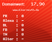 Domainbewertung - Domain www.blue-mouth.de bei Domainwert24.net