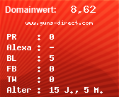 Domainbewertung - Domain www.guns-direct.com bei Domainwert24.net