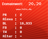Domainbewertung - Domain www.tatx.de bei Domainwert24.net