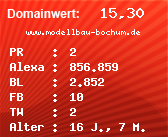 Domainbewertung - Domain www.modellbau-bochum.de bei Domainwert24.net
