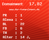 Domainbewertung - Domain www.der-hampelmann.de bei Domainwert24.net