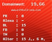 Domainbewertung - Domain www.pitbull-css.com bei Domainwert24.net