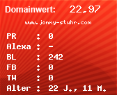 Domainbewertung - Domain www.jonny-stuhr.com bei Domainwert24.net