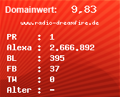 Domainbewertung - Domain www.radio-dreamfire.de bei Domainwert24.net