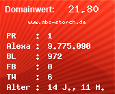Domainbewertung - Domain www.abo-storch.de bei Domainwert24.net