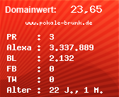 Domainbewertung - Domain www.pokale-brunk.de bei Domainwert24.net