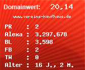 Domainbewertung - Domain www.vereins-kaufhaus.de bei Domainwert24.net