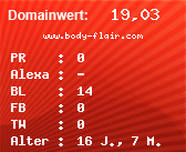 Domainbewertung - Domain www.body-flair.com bei Domainwert24.net