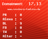 Domainbewertung - Domain www.vonoberg-fashion.de bei Domainwert24.net