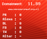 Domainbewertung - Domain www.managersmeeting.nl bei Domainwert24.net