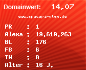 Domainbewertung - Domain www.spacepiraten.de bei Domainwert24.net