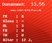 Domainbewertung - Domain www.jobs-arbeiten.de bei Domainwert24.net