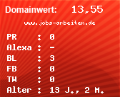 Domainbewertung - Domain www.jobs-arbeiten.de bei Domainwert24.net