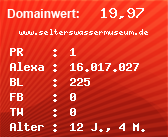 Domainbewertung - Domain www.selterswassermuseum.de bei Domainwert24.net