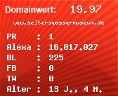 Domainbewertung - Domain www.selterswassermuseum.de bei Domainwert24.net