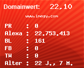 Domainbewertung - Domain www.imagy.com bei Domainwert24.net