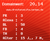 Domainbewertung - Domain www.drachenseite.npage.de bei Domainwert24.net