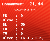 Domainbewertung - Domain www.pretii.com bei Domainwert24.net