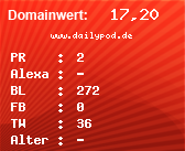 Domainbewertung - Domain www.dailypod.de bei Domainwert24.net