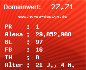 Domainbewertung - Domain www.horse-design.de bei Domainwert24.net