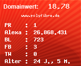 Domainbewertung - Domain www.polyfibre.de bei Domainwert24.net