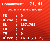 Domainbewertung - Domain www.sound-comet.com.com bei Domainwert24.net