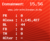 Domainbewertung - Domain www.job-schulungen.d.de bei Domainwert24.net