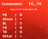 Domainbewertung - Domain www.nail-express.de bei Domainwert24.net