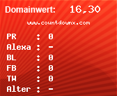 Domainbewertung - Domain www.countdownx.com bei Domainwert24.net