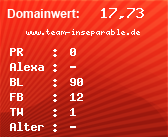 Domainbewertung - Domain www.team-inseparable.de bei Domainwert24.net