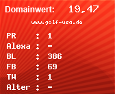 Domainbewertung - Domain www.golf-usa.de bei Domainwert24.net