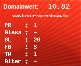 Domainbewertung - Domain www.honig-kuppenheim.de bei Domainwert24.net