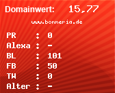 Domainbewertung - Domain www.bonneria.de bei Domainwert24.net