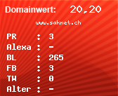 Domainbewertung - Domain www.saknet.ch bei Domainwert24.net