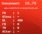 Domainbewertung - Domain www.muehltal-evangelisch.de bei Domainwert24.net