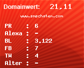 Domainbewertung - Domain www.smschaten.com bei Domainwert24.net