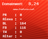 Domainbewertung - Domain www.fashoon.net bei Domainwert24.net