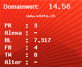 Domainbewertung - Domain www.xdate.ch bei Domainwert24.net