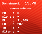 Domainbewertung - Domain www.nnz-online.de bei Domainwert24.net