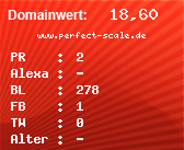 Domainbewertung - Domain www.perfect-scale.de bei Domainwert24.net