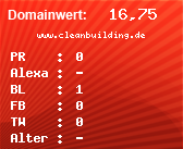 Domainbewertung - Domain www.cleanbuilding.de bei Domainwert24.net