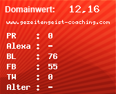 Domainbewertung - Domain www.gezeitengeist-coaching.com bei Domainwert24.net