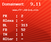 Domainbewertung - Domain www.ff-jabing.com bei Domainwert24.net