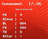 Domainbewertung - Domain www.konen.de bei Domainwert24.net