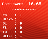 Domainbewertung - Domain www.dynamtec.com bei Domainwert24.net