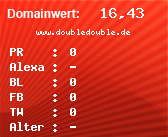 Domainbewertung - Domain www.doubledouble.de bei Domainwert24.net