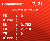 Domainbewertung - Domain www.studio-rmbl.de bei Domainwert24.net