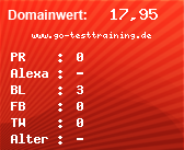 Domainbewertung - Domain www.go-testtraining.de bei Domainwert24.net
